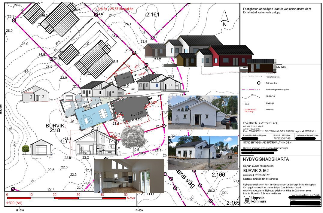 Projektunderlag för villorna i Burvik